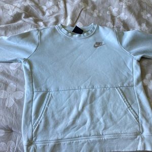 Girls baby blue Nike crewneck